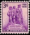 Northwest Territory settlement 1938 U.S. stamp.1