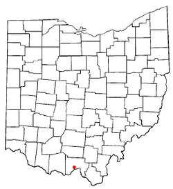 Location of West Portsmouth, Ohio