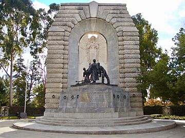 Obverse side of National War Memorial (South Australia) -- over-all view