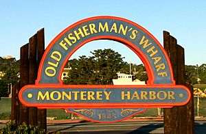Old Fisherman's Wharf Sign, Monterey, CA, 4 December, 2011