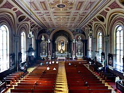 Old Saint Mary's Church (Cincinnati, Ohio) - nave, view from the organ loft