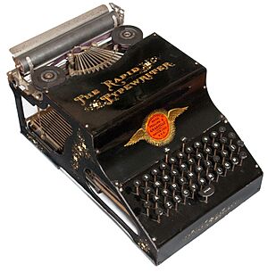 Rapid typewriter, 1890 (Martin Howard Collection)