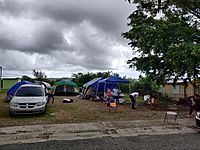 Refugee's camp in Guanica