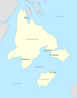 Sadlermiut map