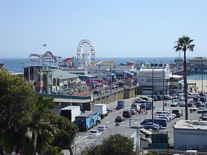 Santa Monica Pier Top View