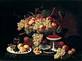 Severin Roesen - Still Life With Fruit (1850)