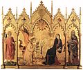 Simone Martini and Lippo Memmi - The Annunciation and Two Saints - WGA15010