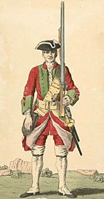 Soldier of 43rd regiment 1742