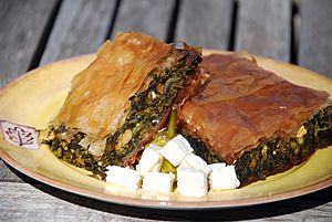 Spanikopita Greek dish