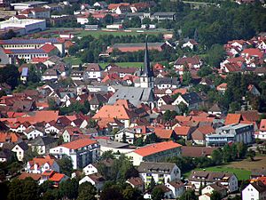 Bad Staffelstein as seen from Staffelberg