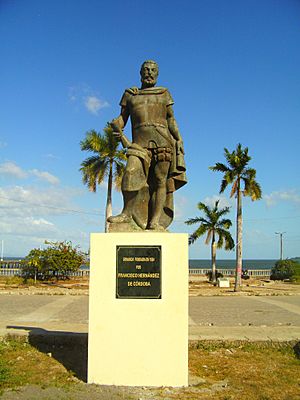 Statue von Francisco Hernández de Córdoba