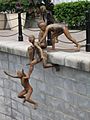The First Generation (2000) by Chong Fah Cheong, Cavenagh Bridge, Singapore - 20051203