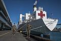 US Marines and USNS Mercy in Los Angeles for COVID-19 response