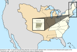 Map of the change to the United States in central North America sometime in 1804