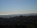 View of Pacific Ocean from Griffith Observatory
