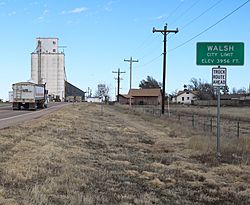 Entering from the west on Highway 160 (2019).