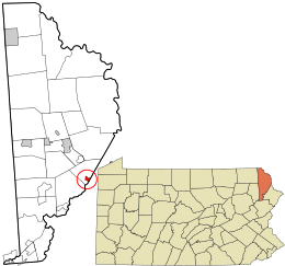 Location in Wayne County and the U.S. state of Pennsylvania.