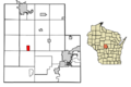 Wood County Wisconsin Incorporated and Unincorporated areas Pittsville Highlighted