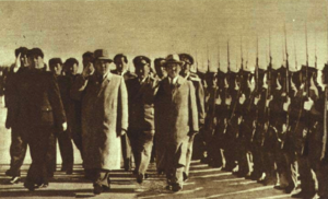1952-10 1952年9月28日蒙古国总理泽登巴尔访问中国 周恩来 泽登巴尔 拉姆苏伦
