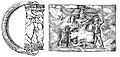 Achaemenid king fighting hoplites, Cimmerian Bosphorus intaglio (composite)