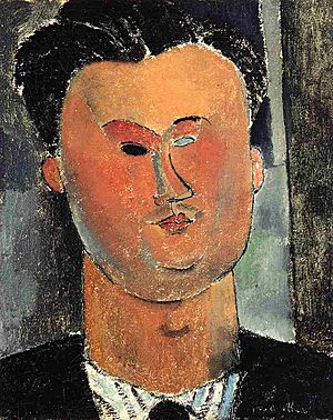 Pierre Reverdy (by Modigliani, 1915)