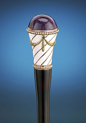 Amethyst Faberge Cane
