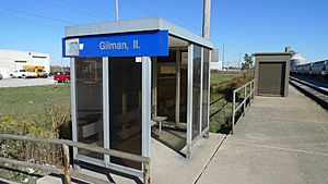 Amtrak station in Gilman