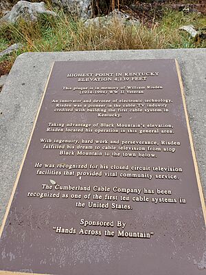 Black Mountain summit plaque