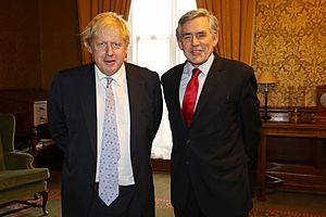 Boris Johnson with Gordon Brown in London - 2018 (27295267767)