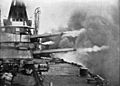 Brazilian battleship Minas Geraes firing a broadside