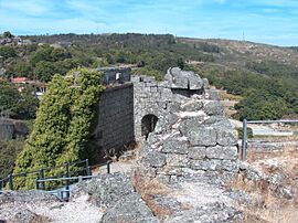 The ruins of the Castle of Pena de Aguiar