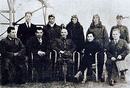 Chiang Kai-shek with Soviet military advisors