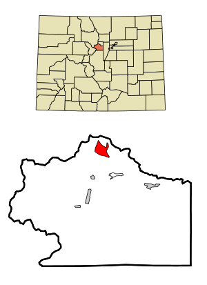 Location of the St. Mary's CDP in Clear Creek County, Colorado.
