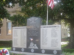 Columbia County, AR, Veterans Monument IMG 2306