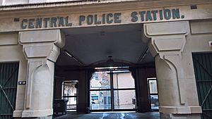 Entrance to Sydney Central Police Station, 7-9 Central Street, Sydney.jpg