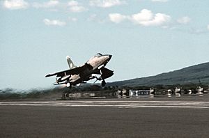 F-105 Thunderchief taking off