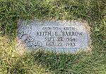Grave of Keith Errol Barrow (1954–1983) at Oak Woods Cemetery, Chicago