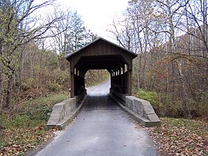 Herns Mill Covered Bridge - Through View