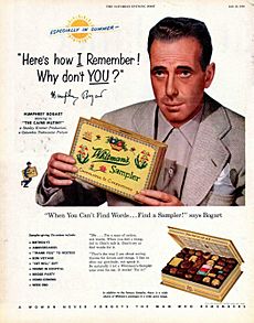 Humphrey Bogart - Here's how I remember! Whitman's Sampler, 1954