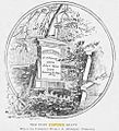 Illustration of SC Foster headstone in Alleghney cemetery 1900 monumen posibly