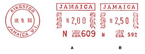 Jamaica stamp type 12
