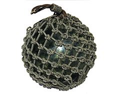 Large Glass Fishing Float with Net 1