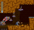 Mega Man X Armadillo stage running