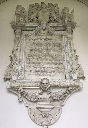 Memorial to John Egerton, 3rd Earl of Bridgewater