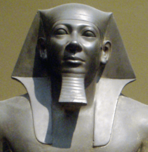 MenkauraAndQueen-CloseUpOfKingsFace MuseumOfFineArtsBoston