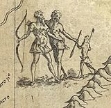Mercator 1569 world map detail giants