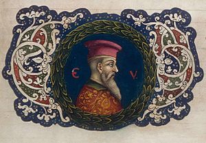 Miniature Illustration of Skanderbeg (1465)