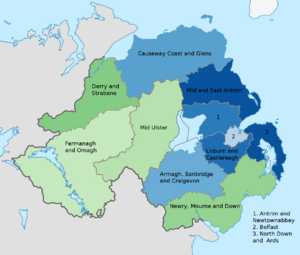 National Identity Northern Ireland New Districts 2011 Census