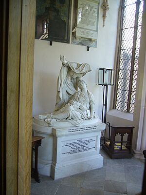 Nollekens Statue of Faith in Wetheral Parish Church