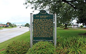 Old Rawsonville Village historical marker